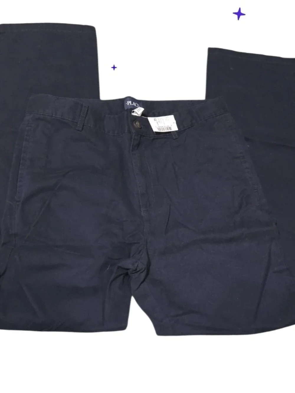 New The Children's Place Navy Straight-Leg Chinos 18